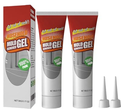 Nuroclean Entferner-Gel,Vexclean Gel,Tapetenentferner,Kalkentferner Dusche Stark,Fleckenentferner,Fensterrahmen Reiniger,Für Fliesenfugen In Bad Und Küche Sowie Wandreinigung(2 Stück)
