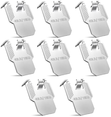 Picture Hanging Kit - ShiningUU 8-Pack No-Nail Stainless Steel Drywall Picture Hanging Claw | Claws Holds 40lb | Wall Art Hangers for Frames & Mirrors