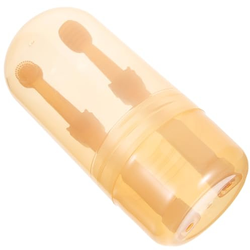 MOTHNUR Soft Silicone Pet Toothbrush with Storage Holder Gentle Dual-head Oral Care for Dogs and Cats Food Residue Removal Reusable and Safe Cleaning Tool for Pets