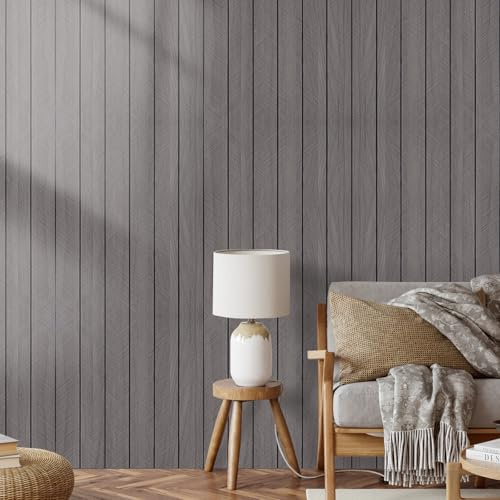 Panneaux acoustiques autocollants 300 x 40 cm, aspect bois, mur à lamelles en bois, pour mur et plafond, faciles à installer, pour salon, chambre à coucher, bureau ou home cinéma (CA002)