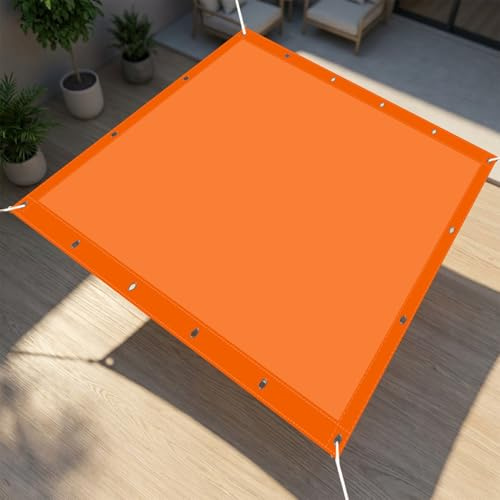 Tenda a Vela Rettangolare 50 x 180 cm Protezione Raggi UV Tenda da Sole Senza Foratura per Esterno, Giardino, Terrazzo, Balcone, Arancione