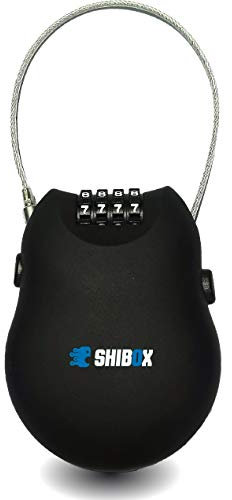 Kabelschloss Zahlenschloss bzw. Seilschloss - Ideal als E Scooter Schloss oder Roller Schloss I mit 110cm langem Kabel und 4-stelligen Zahlencode