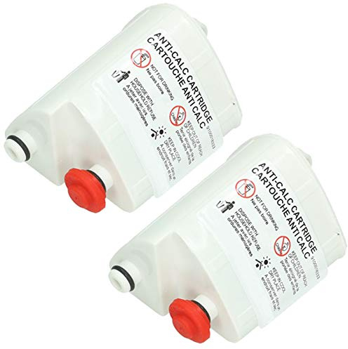 SPARES2GO Cartucce per Filtro Anti-Calcare compatibile con Tefal Fasteo Liberty Easy Steam ferro da Stiro a Vapore (Confezione da 2)
