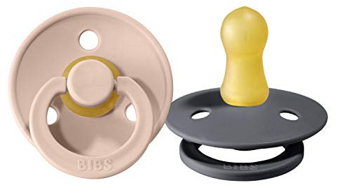 BIBS Schnuller 2er Pack Größe 2 in Iron/Blush