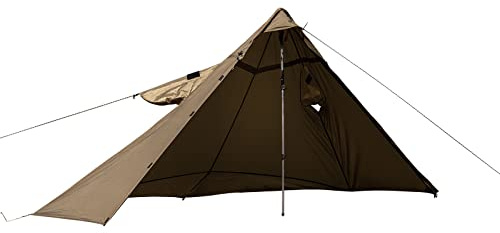 OneTigris Poncho antipioggia militare Shelter 2 in 1 Multifunzionale Tenda da campeggio tattico Impermeabile | Imballaggio multidirezionale, marrone coyote, XL