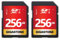 GIGASTONE Tarjeta SD 256GB, Paquete de 2, 2 Minicajas, UHS-I U1 Clase 10 Tarjeta de Memoria SDXC Vídeo Full HD de Alta Velocidad Canon Nikon Sony Pentax Kodak Olympus Panasonic cámara Digital