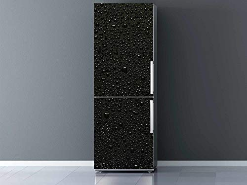 Oedim Vinilo Frigorífico Agua Refrescante Negro 185x60cm | Adhesivo Resistente | Pegatinas de Nevera Económicas y Elegantes | Vinilo Nevera