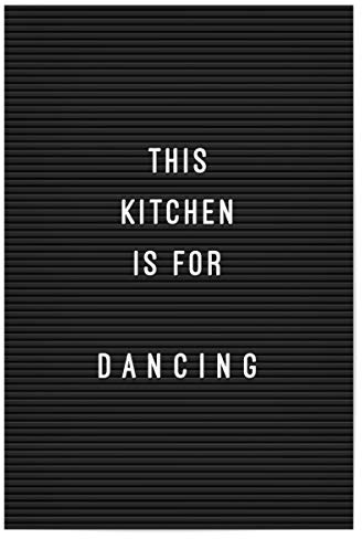 artboxONE Poster 30x20 cm Typografie Letterboard Kitchen Dancing - Bild Board Dancing die küche ist zum tanzen da