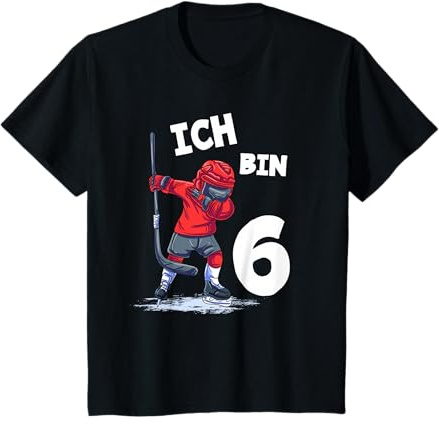 Ich bin 6 Jahre Eishockey 6. Geburtstag T-Shirt