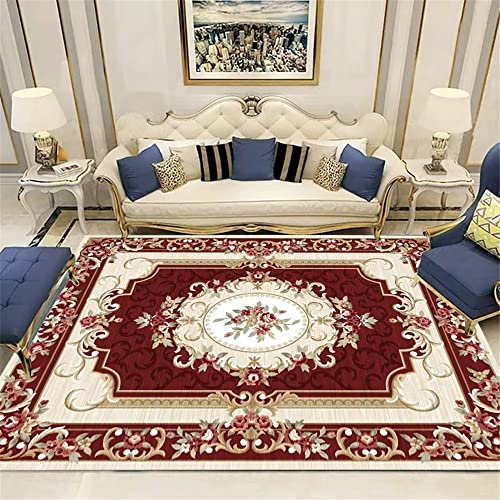 DJHWWD Kinder teppiche mädchen Kinderteppich Wohnzimmer Roter Teppich Schlafzimmer Rechteckiger Teppich Balkon Bodenmatte Auslegware Teppichboden 120X180CM