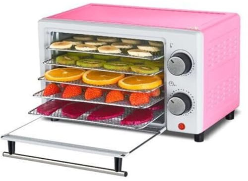 5 Plateaux Mini Déshydrateur Alimentaire Électrique Avec Contrôle De La Température Et Minuterie Machine De Séchage De Fruits De Chaleur Par Recirculation Pour Fruits, Légumes, Herbes, Champignons ( C