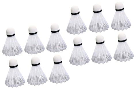 YARNOW 48stücke Teiliges Kunststoff Badminton Shuttlecocks Robuste Federbälle Für Fitness Und Outdoor-aktivitäten Weiß
