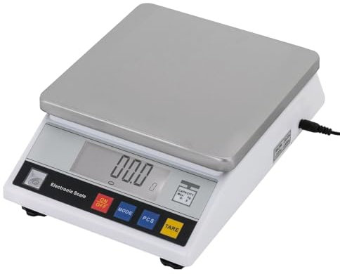 Präzisionswaage, Hochpräzise Analysenwaage 0.1g Digitale Elektronische Industrielle Präzisionswaage, Digitalwaage mit Zähl- und Tarafunktion, LED-Display, 26 * 18 * 6.4 cm, (10kg, 0.1g)