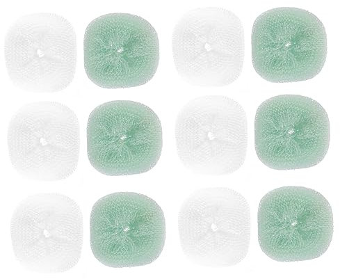 PLAFOPE 12pcs Kitchen Utensil Scouring Ball Pot Pan Dish Washing Scrubber Ball for Household Scouring and Cleaning Tool Use in Kitchen Wash Bowl Random Color