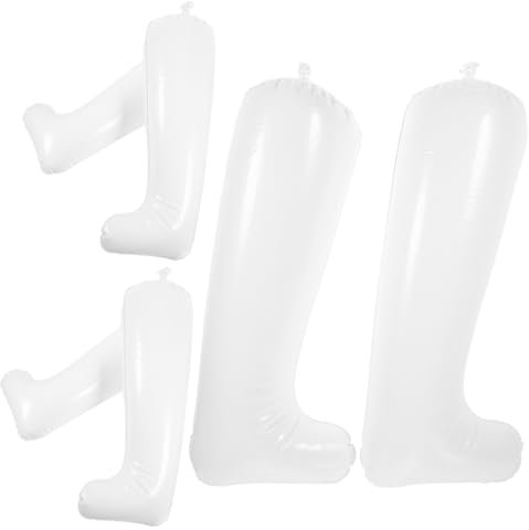 TINEASUR 3 Pairs Inflatable Boot Stretcher Thickened Pvc 32cm Mid Boot Shaper Inserts Shoe Trees for Women and Men Blow up Shoe Stretcher for Wide Feet and Display Use
