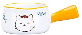 OLSKFUH Brocca per Schiumare Il Latte Brocca per Schiumare Il Latte con Design A Bocca Appuntita Tazza per Schiumare Il Latte Cappuccinatore per caffè con Manico Brocca per,One Color-Ceramic3