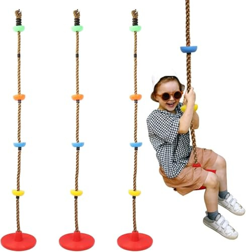 HYGRAD Outdoor Swinging Rope Tree Climbing Rope Swinging Activities Fun Outdoor Kids Play Childrens Garden Play Equipment (Climbing Rope)