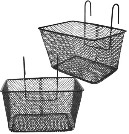 Kisangel Bicycle Vegetable Basket Sturdy Material Front Basket for Bike Multi-use Riding