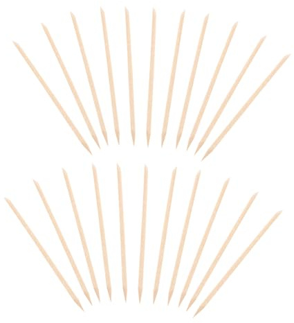 Palitos de Madera para Uñas 100 Piezas Beige, Quitacutículas | Herramienta Manual Multifunción, para Manicura y Pedicura, Diseño Fácil de Usar, Uso Profesional