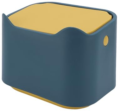 Fockety Katzenstreu Mülleimer, Mini Arbeitsplatte Mülleimer mit Pressentyp Deckel, Katzenkacke Mülleimer Mülldose Abfallkorb für Badezimmer, Schlafzimmer, Büro, Wohnzimmer