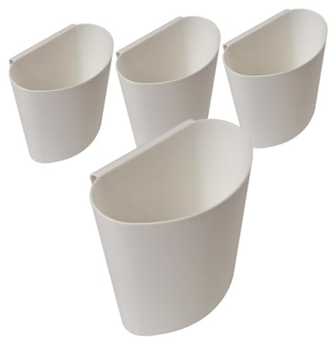 Gatuida Cesto Appeso Portaoggetti in Plastica Resistente 4 Pezzi, Organizer Sospeso Salvaspazio Per Carrelli a Rotelle, Accessori Pratici Per Casa e Ufficio