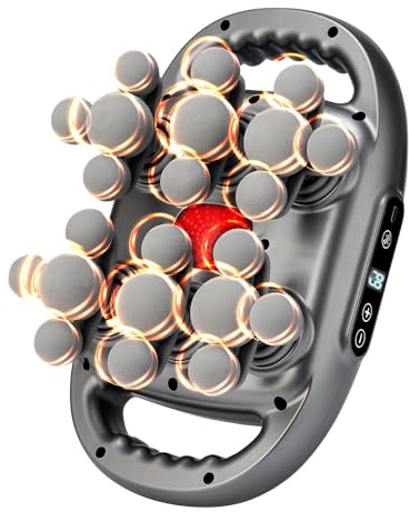 22 Heads Massage Gun, Rechargeable Massage Gun Deep Tissue with 9 Modes & 9 Levels, LED Display, Handheld Muscle Massage Gun Portable for Neck Back Shoulder Legs Pain Relief