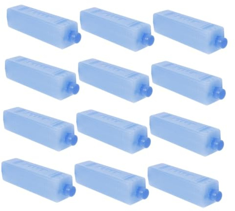 HOMSFOU 12pcs Reusable Ice Packs for Air Conditioner Fans with High Efficiency Cooling and Versatile Design, Pe Material Blue Ice Cooling Packs Suitable for Cold Chain Transportation