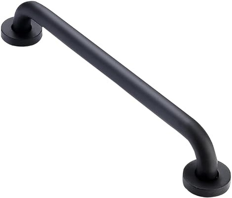 Grab Bars Anti Slip Shower Handle Black Stainless Steel Bath Grab For Bathtub Toilet Kids Elderly Injured Bathroom Safety Aid Accessory(11.8in)