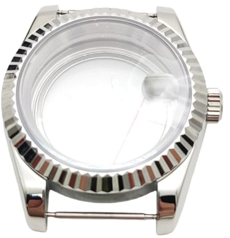 ROUHO Kit Caja Reloj, para Movimiento NH35 NH36, Fondo Transparente Acero Inoxidable Caja Reloj para Rolex Datejust Oyster Perpetual