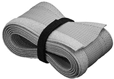 PerfectHD Flexibler Kabelschlauch | Schwarz | 1,8m | Ø 85mm | Gewebeschlauch mit Klettverschluss | Polyester Kabelkanal Schrumpfschlauch | flexibel dehnbar selbstzusammenziehend | 180cm