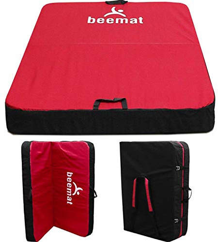 BEEMAT Caley Bouldering Crash Pad [Each] • Triple density foam cushioning for maximum safety and a great landing area • Red/Black