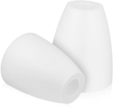 PartyKindom 2 Pantallas De PláStico Para LáMparas De Mesa Reemplazo De Tulipas Con Apertura De 30mm Para Bombillas EstáNdar DecoracióN Hogareña