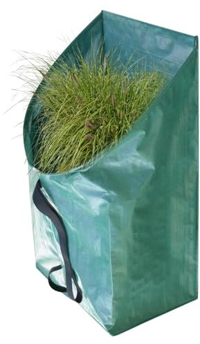 Bolsas de césped para hojas – 200 L plegable bolsa de jardinería | Bolsa de basura multiusos para jardín, patio, colección de hojas de césped