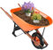 VEVOR Carriola 1 Ruota Capacità Carico 150 kg da Giardino, 170 L Carrello da Giardino con Manico in Metallo, Ruota Larga da 40 cm, Carrello per Caricamento da Fattoria Giardino Prato, per Giardinaggio