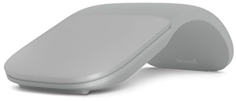Microsoft Surface Arc Maus Bluetooth - Mäuse (Beidhändig, Bluetooth, Grau)