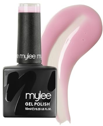 Mylee Gel Nail Polish 10ml [Strawberry Milkshake] UV/LED Soak-Off Nail Art Manicure Pedicure for Professional, Salon & Home Use [Pink Range] - Long Lasting & Easy to Apply