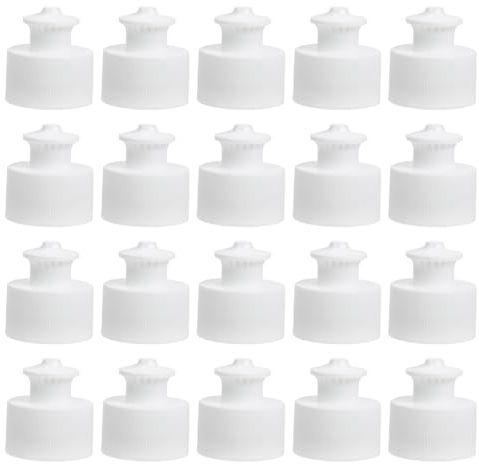 Gatuida Push Pull Flaschenverschluss: 20 Stück Push-Pull-Ersatz-Flaschendeckel Wiederverwendbar Push-Pull-Verschlüsse Für Flaschen für Camping Trinkflaschen