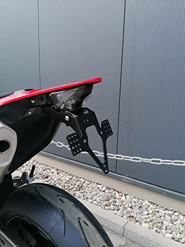 Kennzeichenhalter GroFaTec EVO für GasGas SM 700 Supermoto 2022 Kennzeichenträger Nummernschild Träger Halter kurzes Heck Heckumbau Porta Targa gasgas 700 Enduro ES Gas Gas