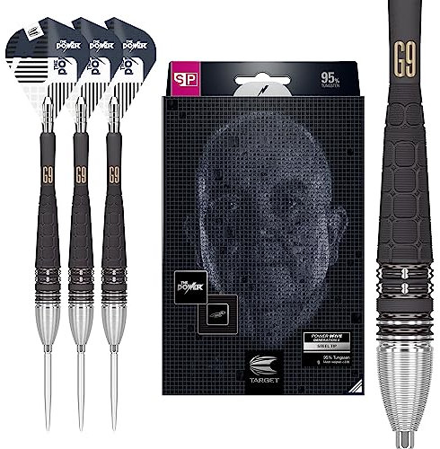 Phil Taylor Power 9-Five Gen 9 24G 95% Tungsten Swiss Point Steel Tip Darts Set