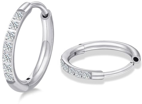 Limerencia G23 Hypoallergenic Titanium Earrings Hoops Small Huggie Earrings