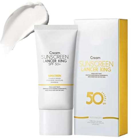 S.P.F. 50 Face Moisturiser, Sun Cream S.P.F. 50, Sunscreen SP 50 With Water & Sweat Resist, Suncream Factor 50 For Face Sun Cream For UVA & UVB Protection, Non Greasy, Lightweight