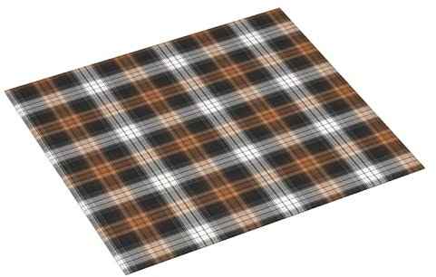 351 Abtropfmatte Fraser Brown Tartan Plaid Abtropfmatte Für Geschirr rutschfest Geschirrunterlage Für Küche Dauerhaft Geschirr Trockenmatte, Für Tasse, Teller, 41x46cm