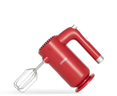 Livoo – Batteur électrique DOP243R – 250W, 5 vitesses, accessoires inclus
