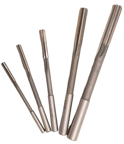 HAJMGUMC 5 teile/satz schnellarbeitsstahl gerade schaft maschine reibahle 4mm 5mm 6mm 8mm 10mm H7 hohe qualität chucking reibahle