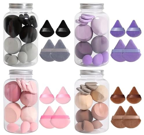 Make Up Set, Groß Make Up Ei Bunt Puderquaste Kosmetik Schwämmchen Waschbar Sponge Schminkschwamm Für, Puder Flüssigkeiten, Etc., Gesichtsschwamm Kommt