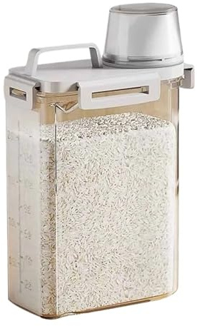Aufbewahrungsbox mit fünf Körnern und verschiedenen Lebensmitteln, Reiskübel Tank, Abdichten von Küchenutensilien (3000 ml)