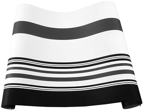 LWLFC Papier Peint Rayures Noir Et Blanc Papier Peint Intissé Sans Raccord Chambre Adulte Intissé 3D Salon Papiers Peints pour Différents Espaces Moderne Luxueux