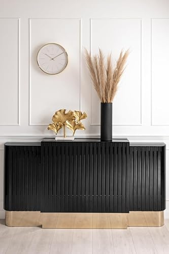 MY Furniture Anastasia Adjustable Black Glass Radiator Cover – Sleek, Modern Heating Solution for Hallways, Living Rooms & Bedrooms – Toughened Safety Glass Panels