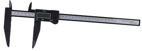 CHICIRIS 300 Mm Digitales Elektronisches Messschieber-Carbon-Lineal mit Klarem Display für Industrie und Haushalt (300 mm Langer Carbon-Bremssattel)