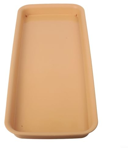 Sottovaso per piante in resina, adatto per piante da interno ed esterno, progettato per raccogliere il drenaggio dell'acqua e proteggere i pavimenti (marrone XL)